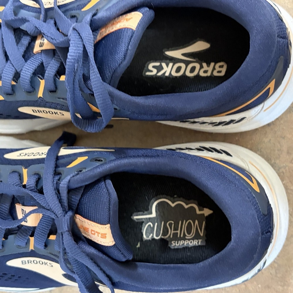 Brooks Adrenaline GTS 23 Navy Womens Size 8 Medium Running Shoes 1203811B482 - Picture 6 of 8